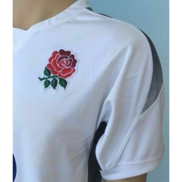 Mens Nike Rugbeia Floreat Ubique Rugby Rose England Size S Athletic Top Logo - Picture 11 of 12